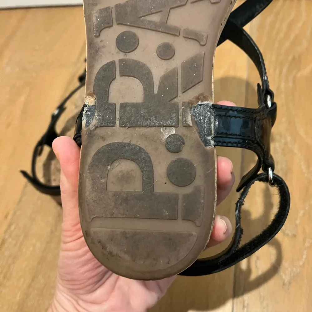 Prada Sport Black Cork Sandals used Velcro - Picture 8 of 8